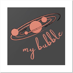 My Peach Space Bubble Posters and Art